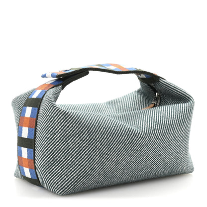 Hermes Wool Small Bride-A-Brac H Natte Pouch Bleu 3 of 7