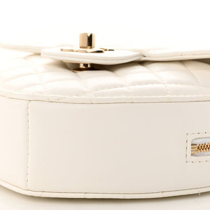 Chanel Lambskin Quilted CC In Love Heart Bag White 10 of 11
