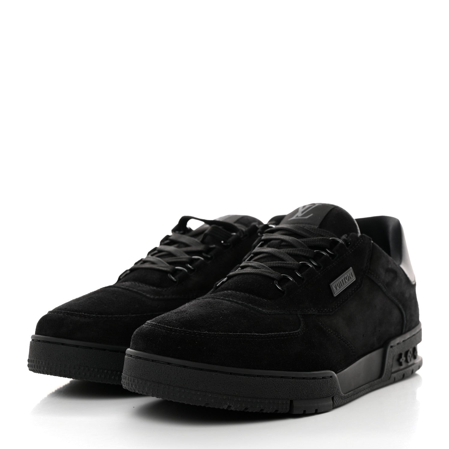 Louis Vuitton Suede Uniform Sneakers 11.5 Black 3 of 8