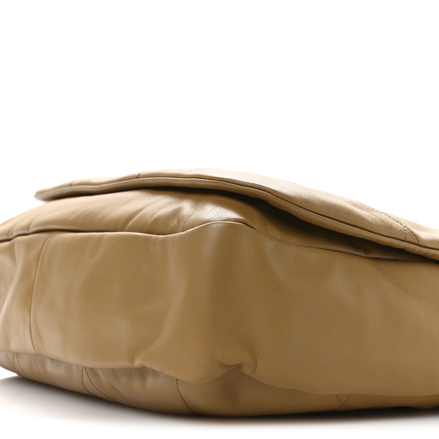 Lambskin Matelasse Monogram Large Jamie 4.3 Tabac Brown