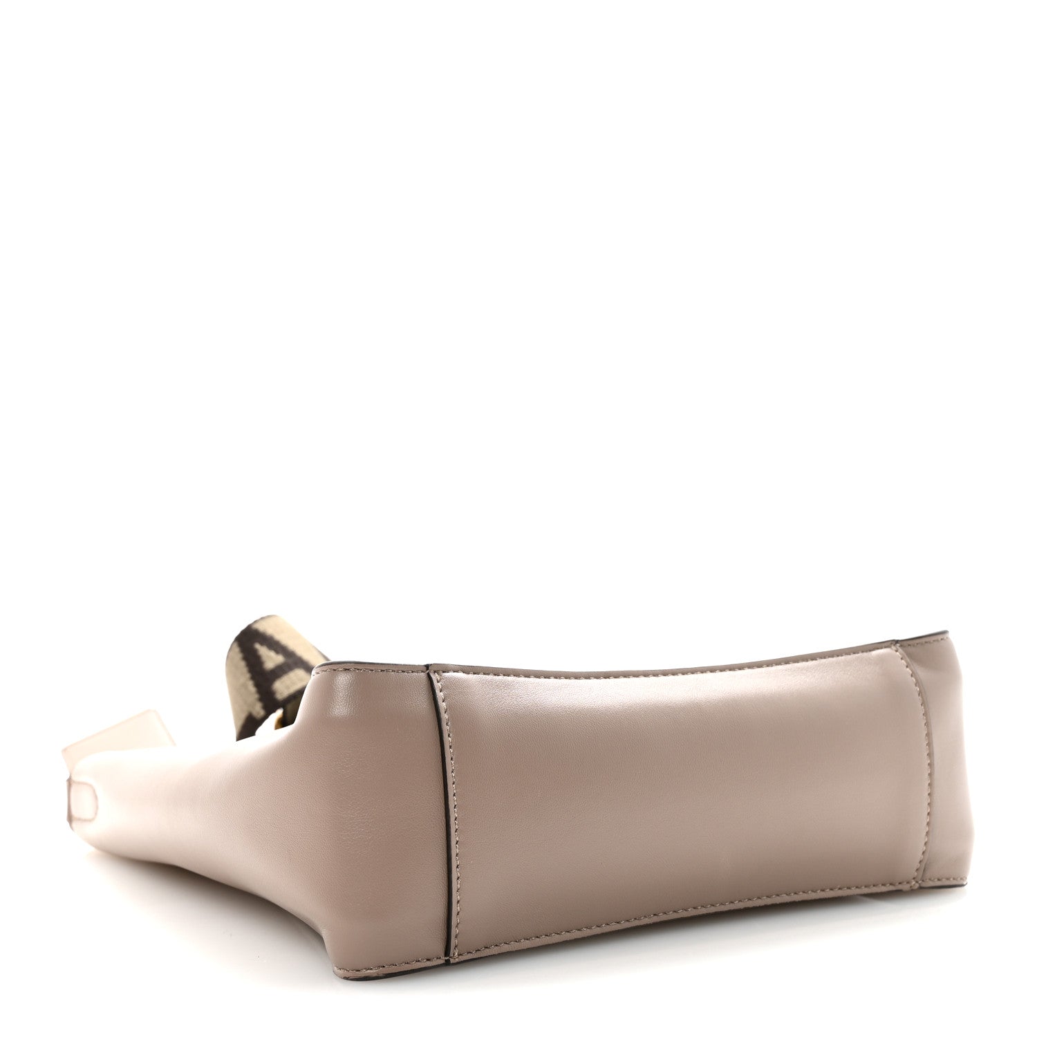 Stella McCartney Eco Alter Nappa Perforated Logo Mini Crossbody Dark Taupe 4 of 9