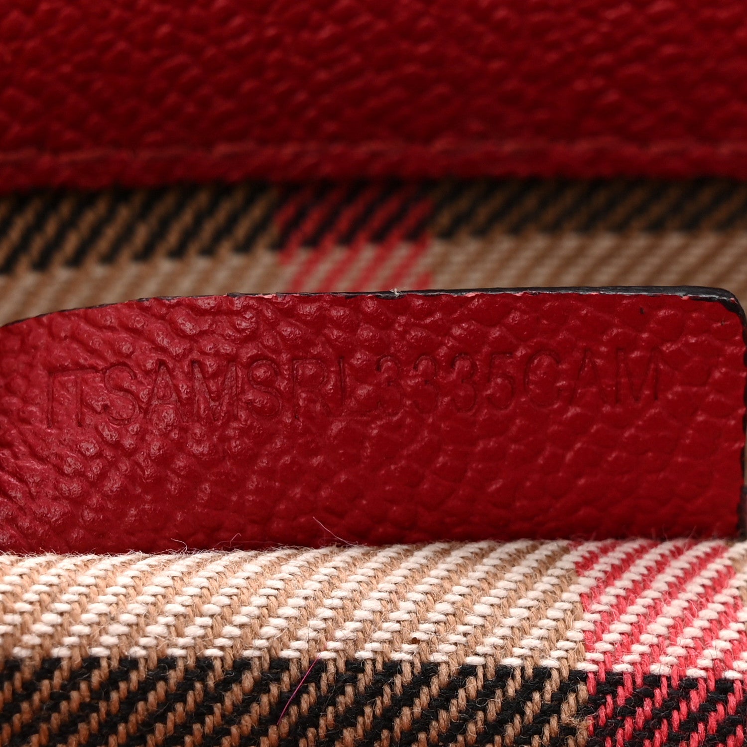 Burberry Soft Grain Calfskin Small Buckle Tote Parade Red 8 of 12