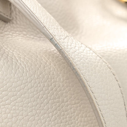 Saint Laurent Calfskin Large Downtown Tote Ivory 9 of 15