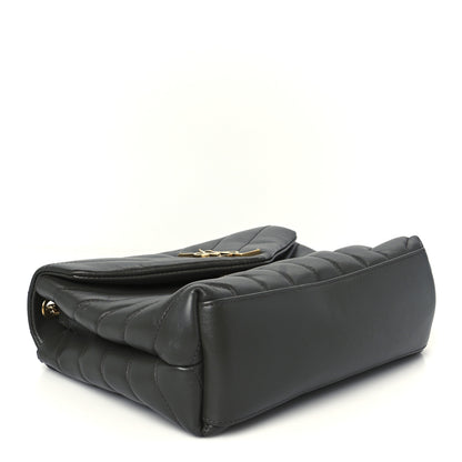 Saint Laurent Calfskin Y Quilted Monogram Small Loulou Chain Satchel Pebble 3 of 10