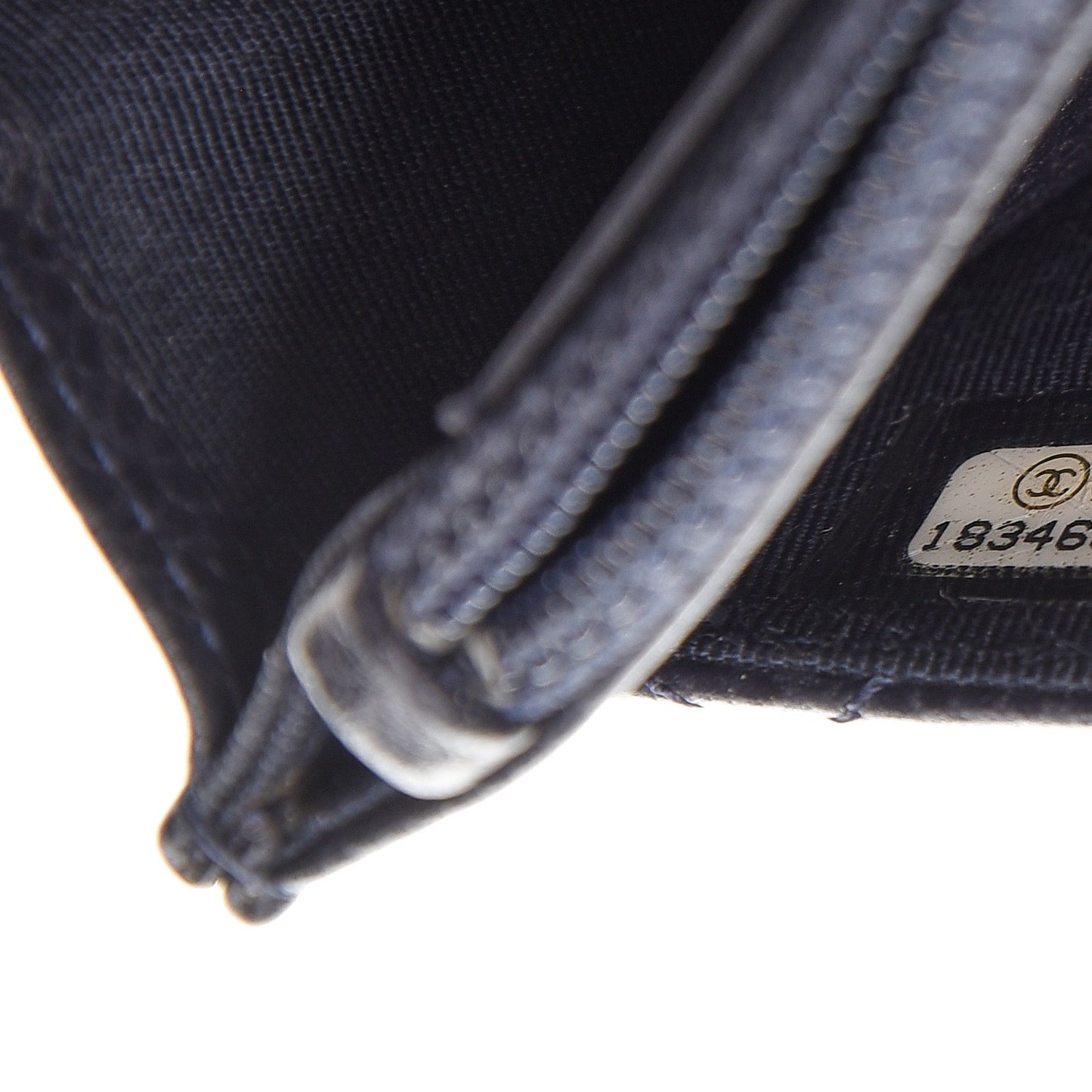 Caviar Quilted Wallet On Chain WOC Navy