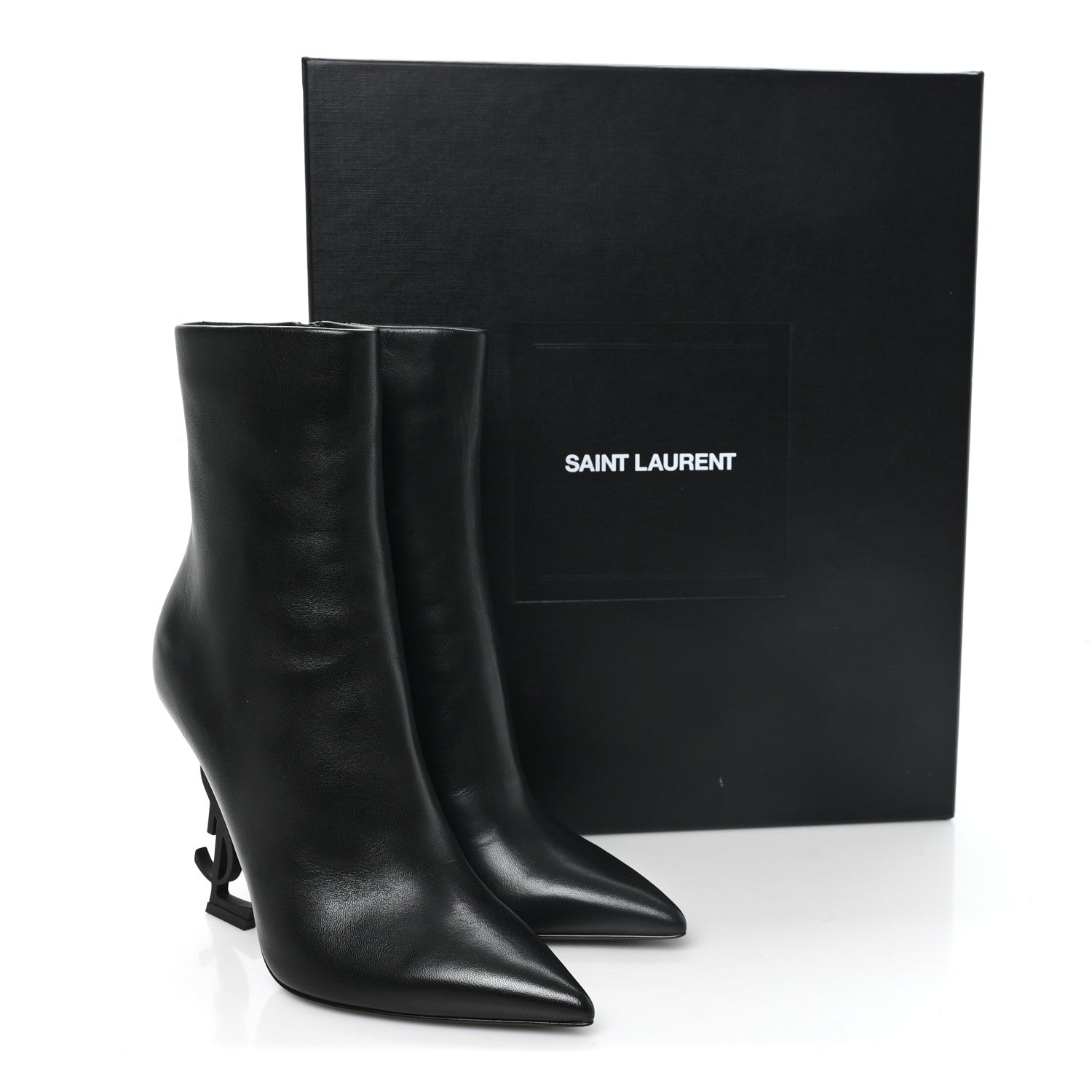Saint Laurent Nappa Vendome Opyum Ankle Boots 36 Black 10 of 10