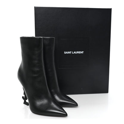 Saint Laurent Nappa Vendome Opyum Ankle Boots 36 Black 10 of 10
