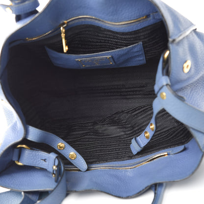 Prada Vitello Daino Tote Cobalto 6 of 23