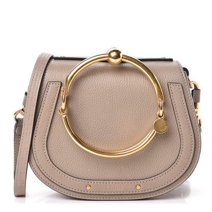 Chloe Calfskin Suede Small Nile Bracelet Bag Motty Grey 1 of 10