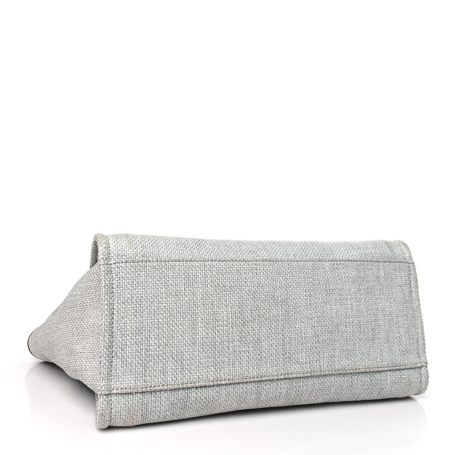 Chanel Woven Straw Raffia Medium Deauville Tote Grey 4 of 10