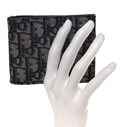 Christian Dior Oblique Compact Wallet Black 2 of 8