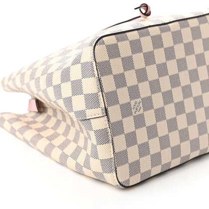 Louis Vuitton Damier Azur Neonoe MM Eau De Rose 6 of 9