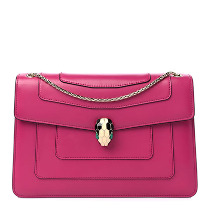 Bulgari Calfskin Serpenti Forever Shoulder Bag Pink 1 of 8