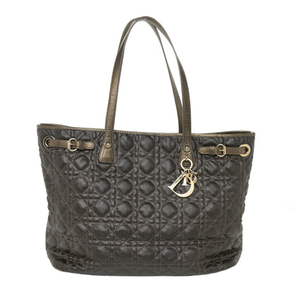 Christian Dior Coated Canvas Cannage Panarea Tote Bronze 1 of 16