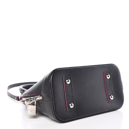 Louis Vuitton Epi Alma BB Black Hot Pink 5 of 15