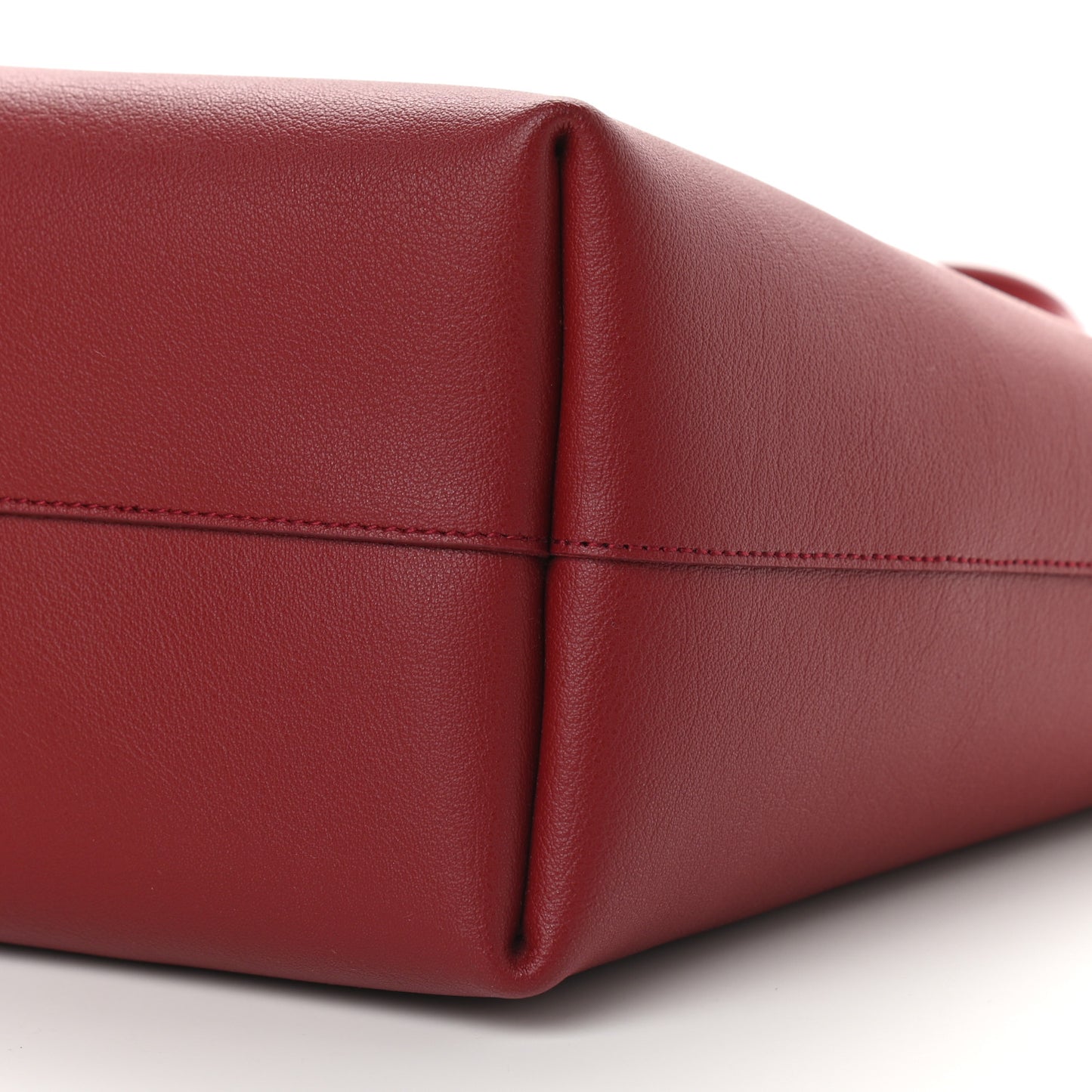 Calfskin Large Shopping Tote Opyum Red