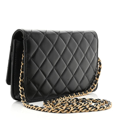 Chanel Lambskin Quilted Infinity Wallet On Chain WOC Black 3 of 11