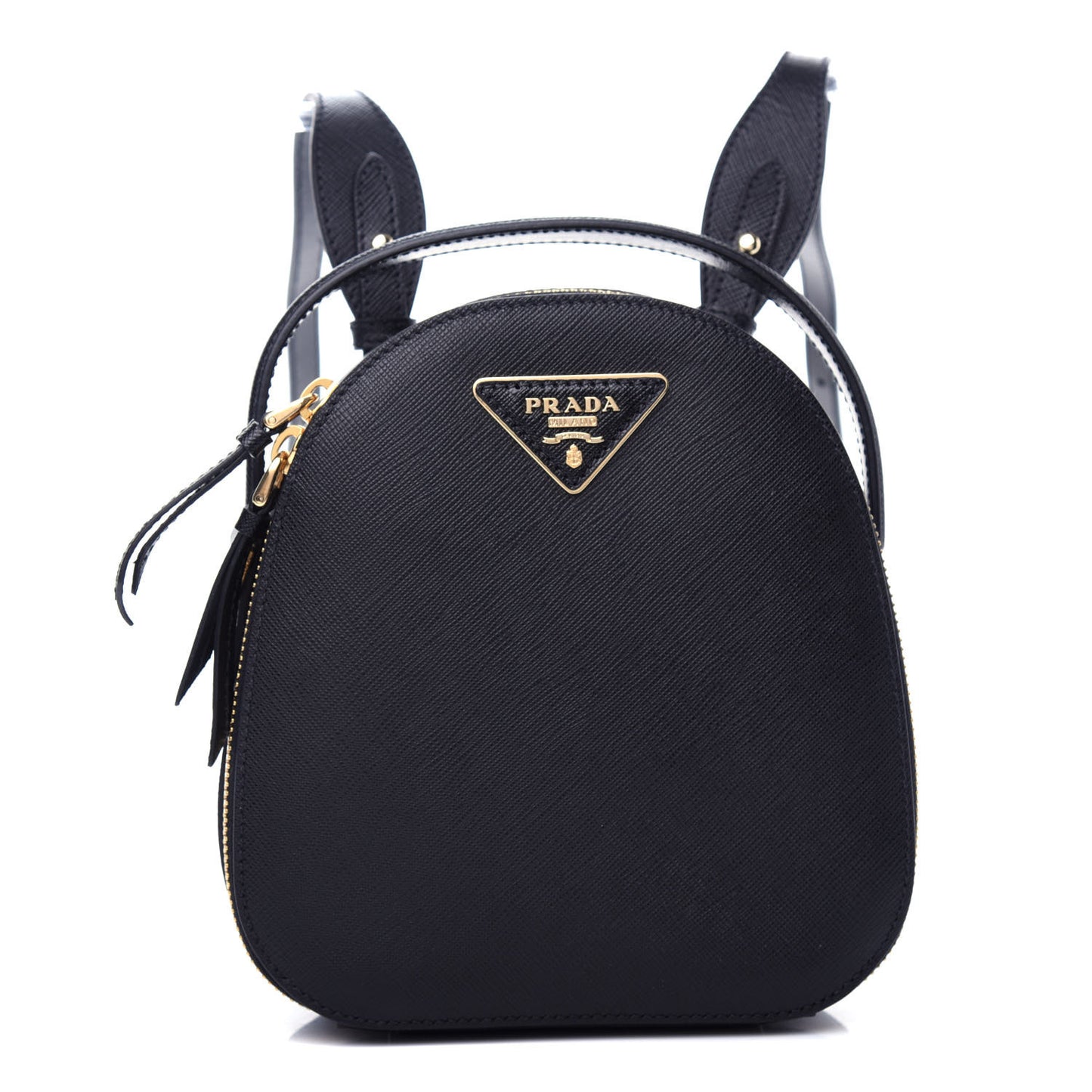 Saffiano Lux Mini Odette Backpack Black