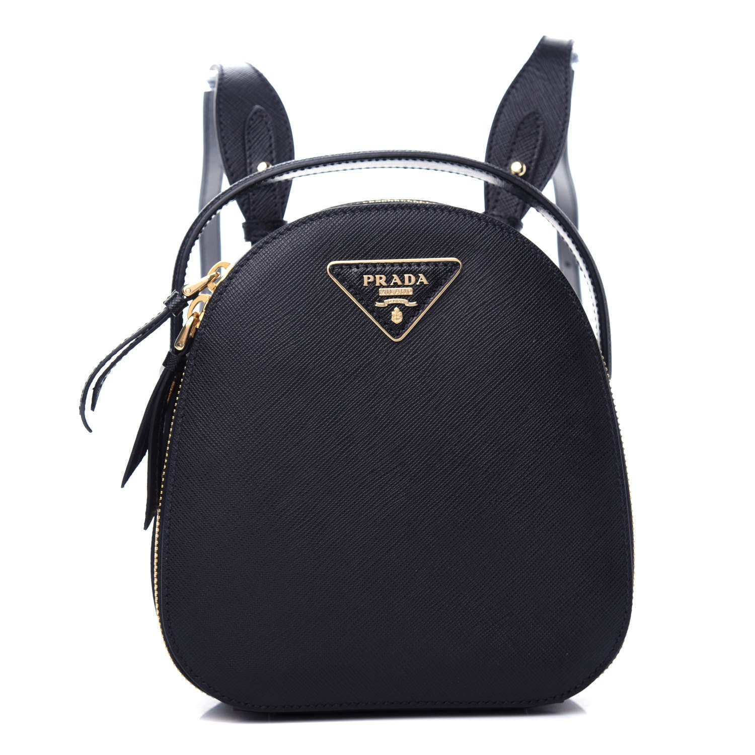 Prada Saffiano Lux Mini Odette Backpack Black 1 of 9