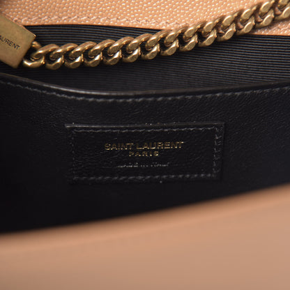 Saint Laurent Grain De Poudre Medium Monogram Kate Satchel Dark Beige 8 of 11