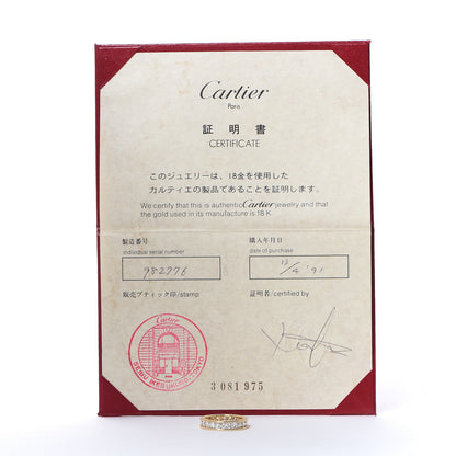 Cartier 18K Yellow Gold Platinum Diamond 4mm Ballerine Wedding Band Ring 51 5.75 5 of 5