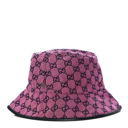 Gucci Monogram Multicolor New Sakai Calfskin Bob Malibu Bucket Hat M Parma Violet Blue 1 of 6
