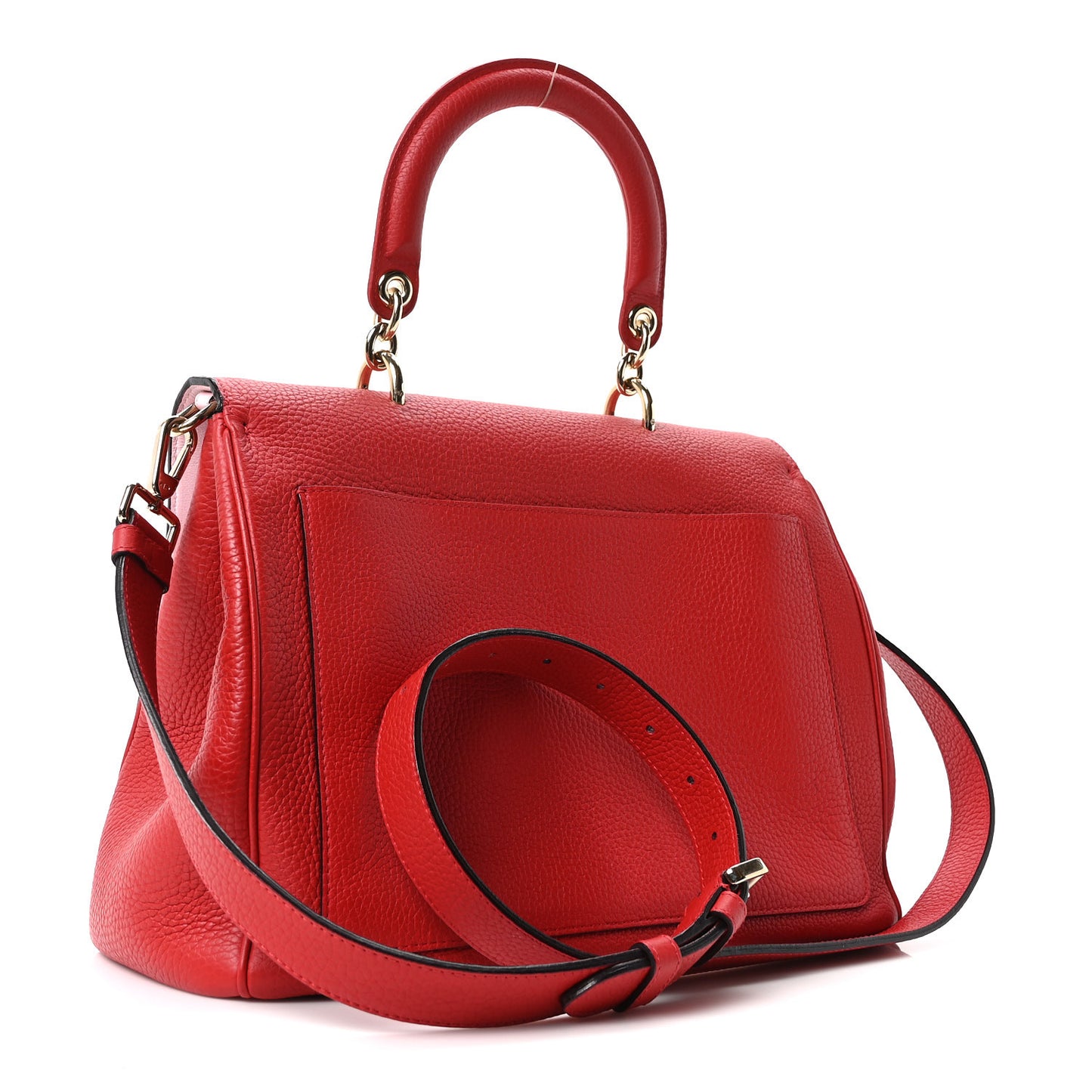 Bullcalf Medium Be Dior Flap Red Pink