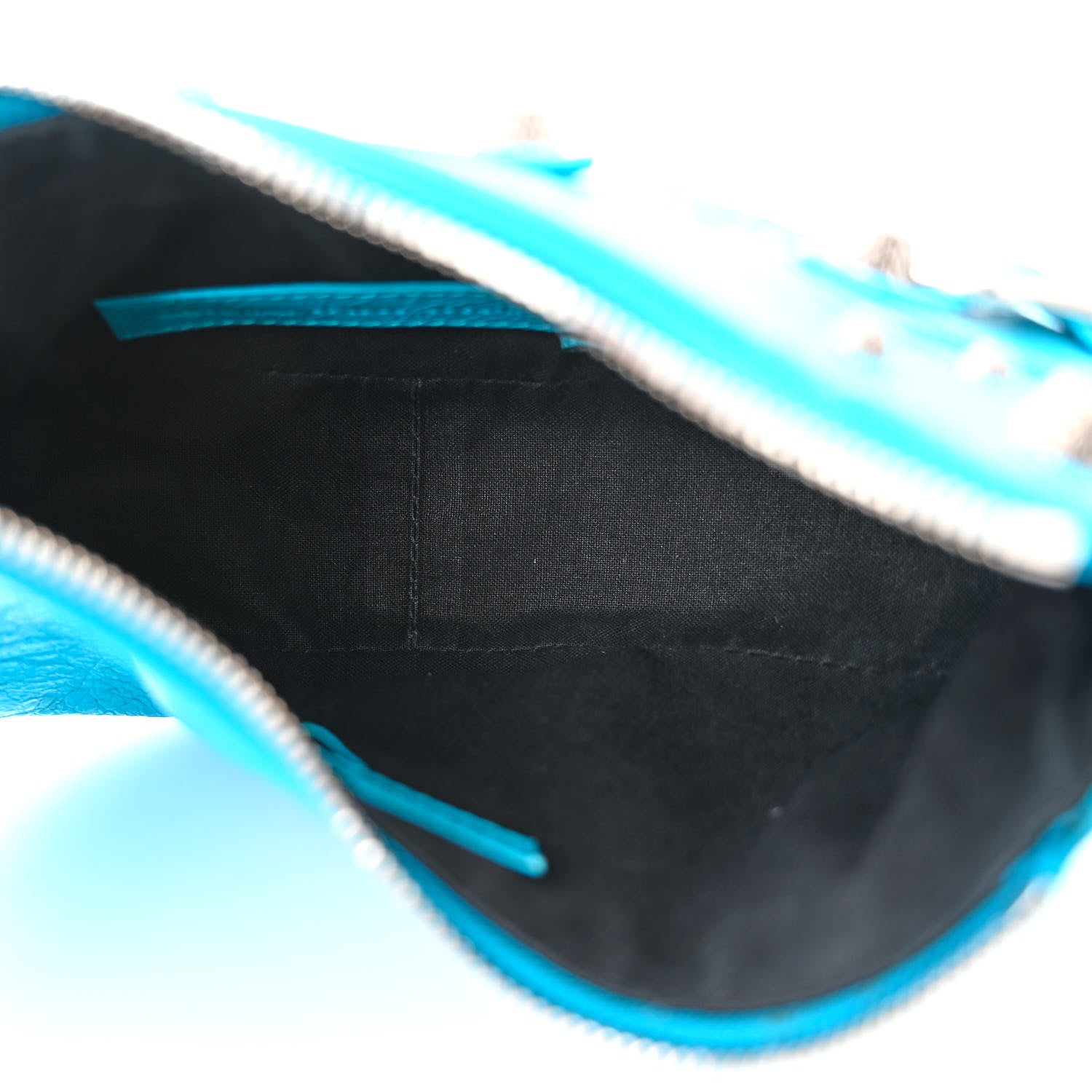 Balenciaga Agneau Arena Le Cagole Shoulder Bag XS Cyan 6 of 12