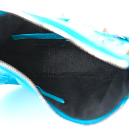 Balenciaga Agneau Arena Le Cagole Shoulder Bag XS Cyan 6 of 12