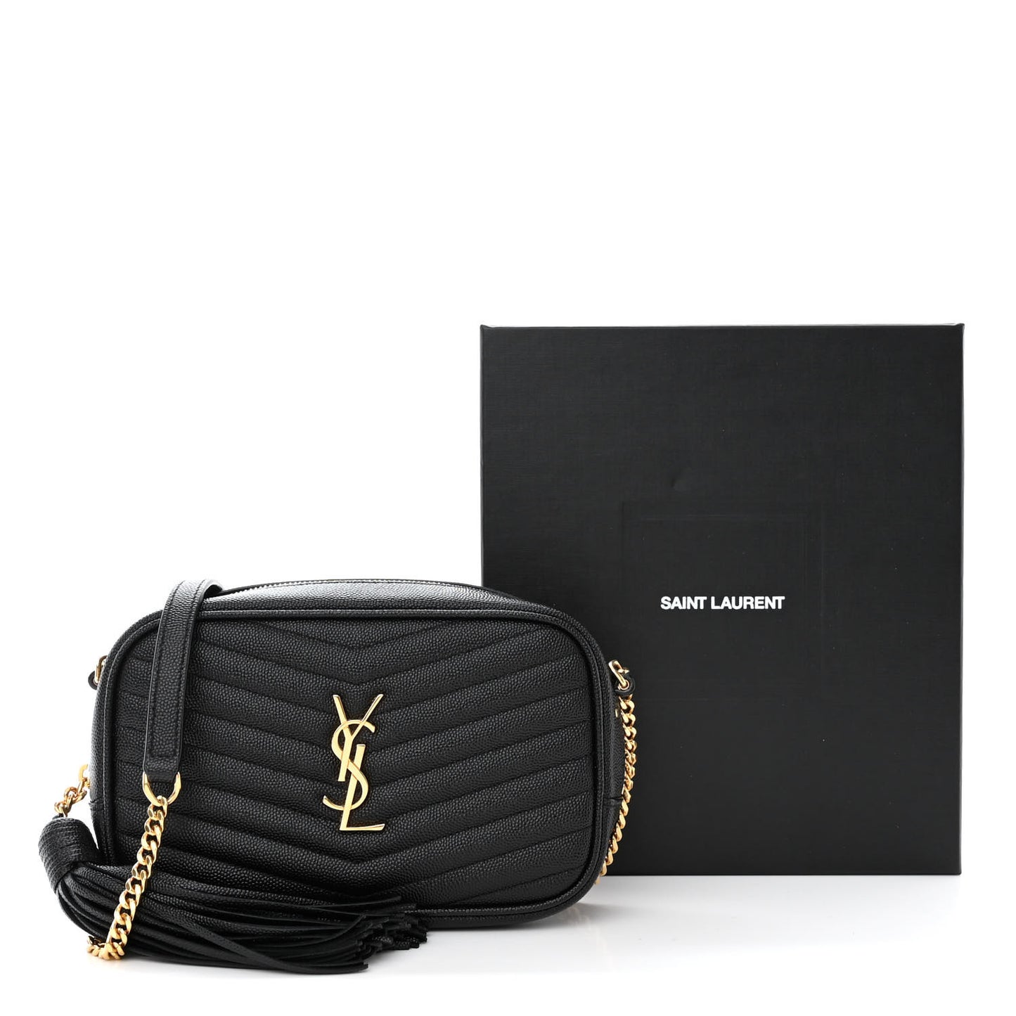 Grain De Poudre Matelasse Monogram Mini Lou Camera Bag Black
