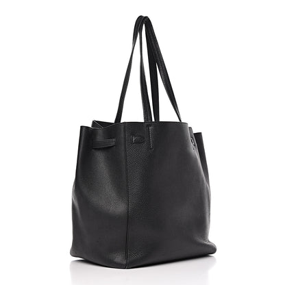 Celine Soft Grained Calfskin Small Belt Cabas Phantom Black 3 of 14