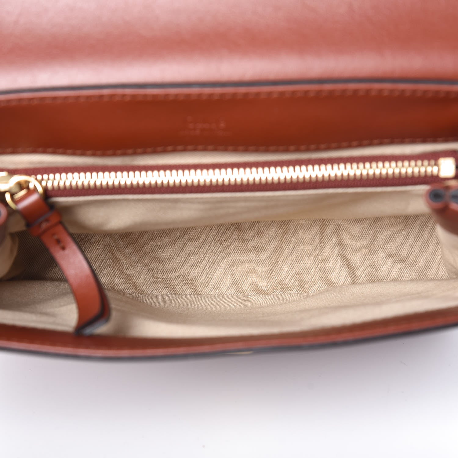 Chloe Calfskin Small C Double Carry Sepia Brown 8 of 10