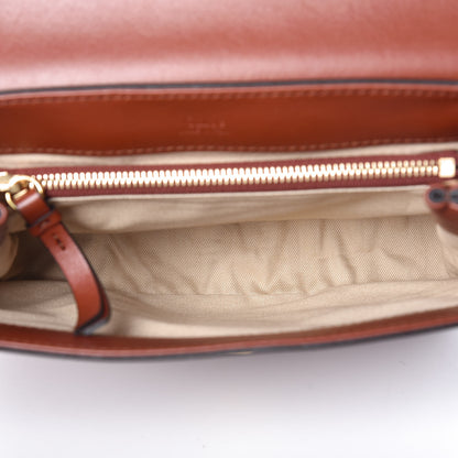 Chloe Calfskin Small C Double Carry Sepia Brown 8 of 10