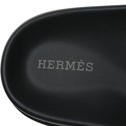 Hermes Calfskin Womens Chypre Sandals 38 Black 8 of 9