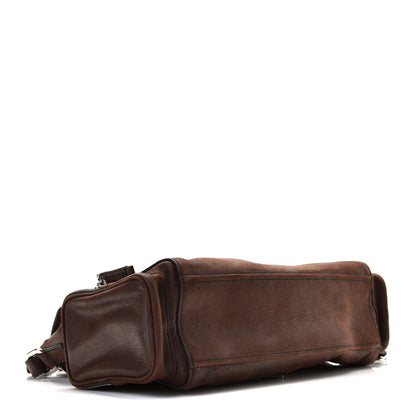 Prada Vitello Daino Pushlock Shoulder Bag Brown 5 of 10