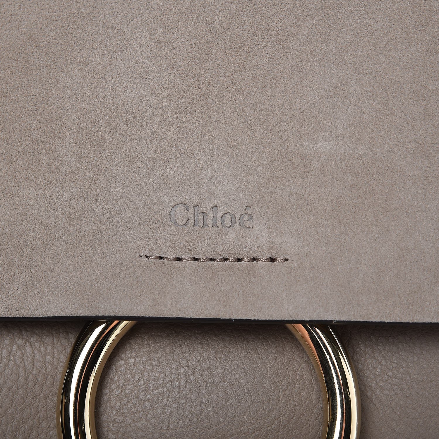 Chloe Suede Calfskin Small Faye Backpack Motty Grey 5 of 8