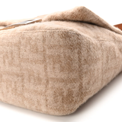 Fendi Wool Zucca Mama Baguette Beige 9 of 9