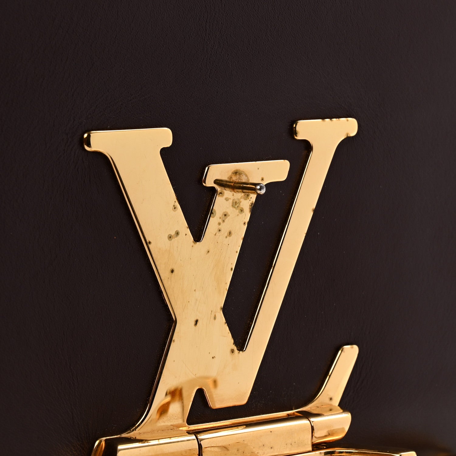 Louis Vuitton Calfskin Chain Louise GM Amarante 10 of 10