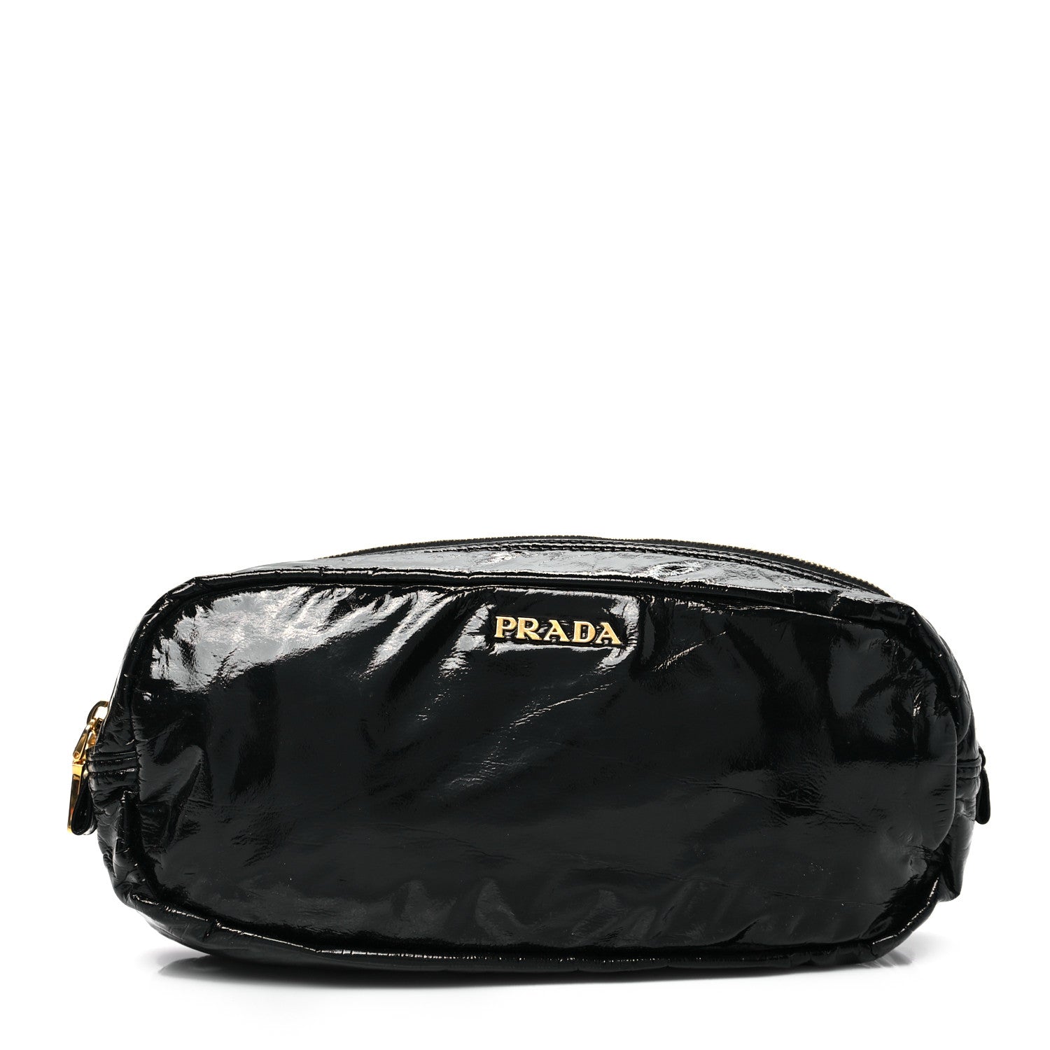 Prada Vernice Cosmetic Pouch Black 1 of 7