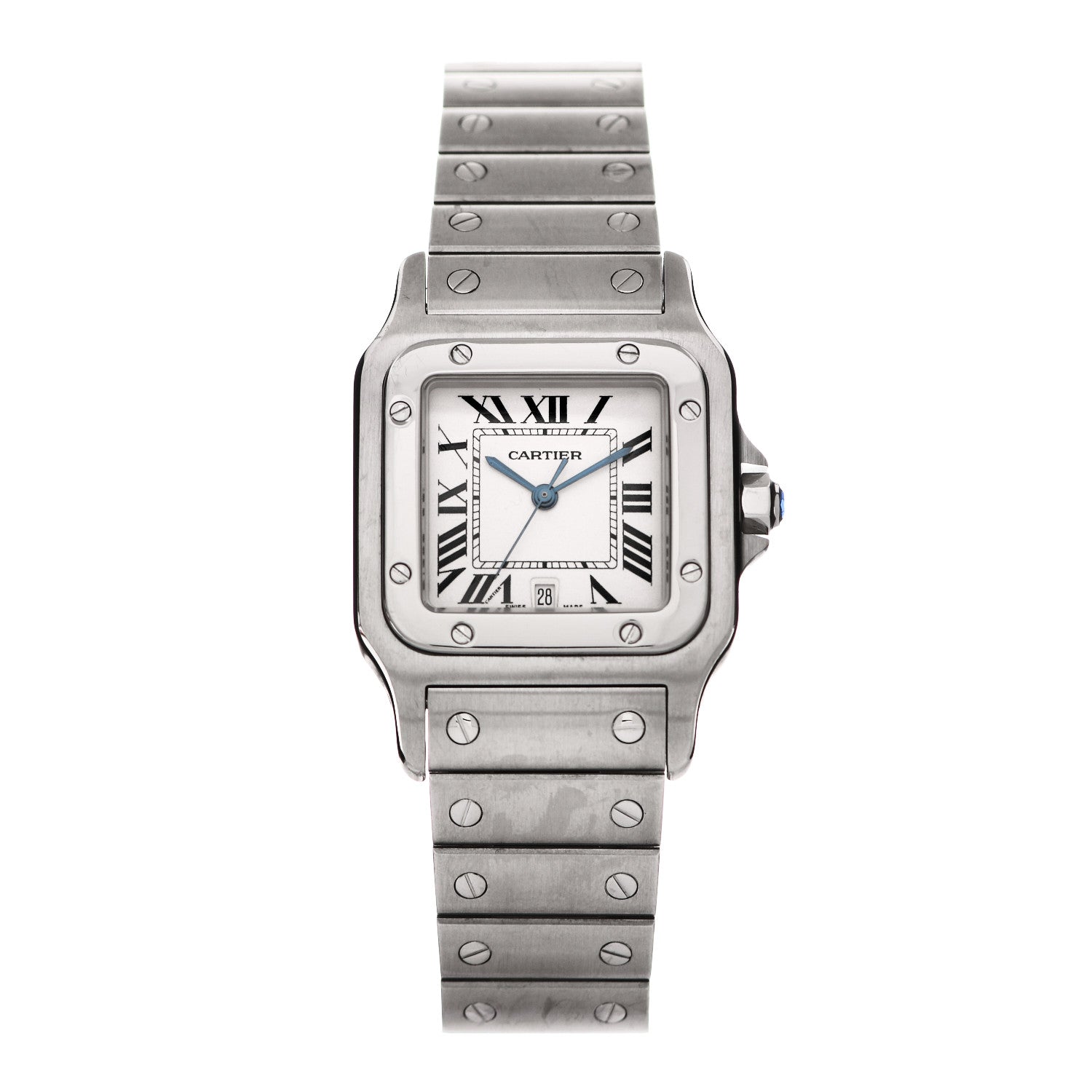 Cartier Stainless Steel 29mm Santos De Cartier Galbee Quartz Watch 1 of 5