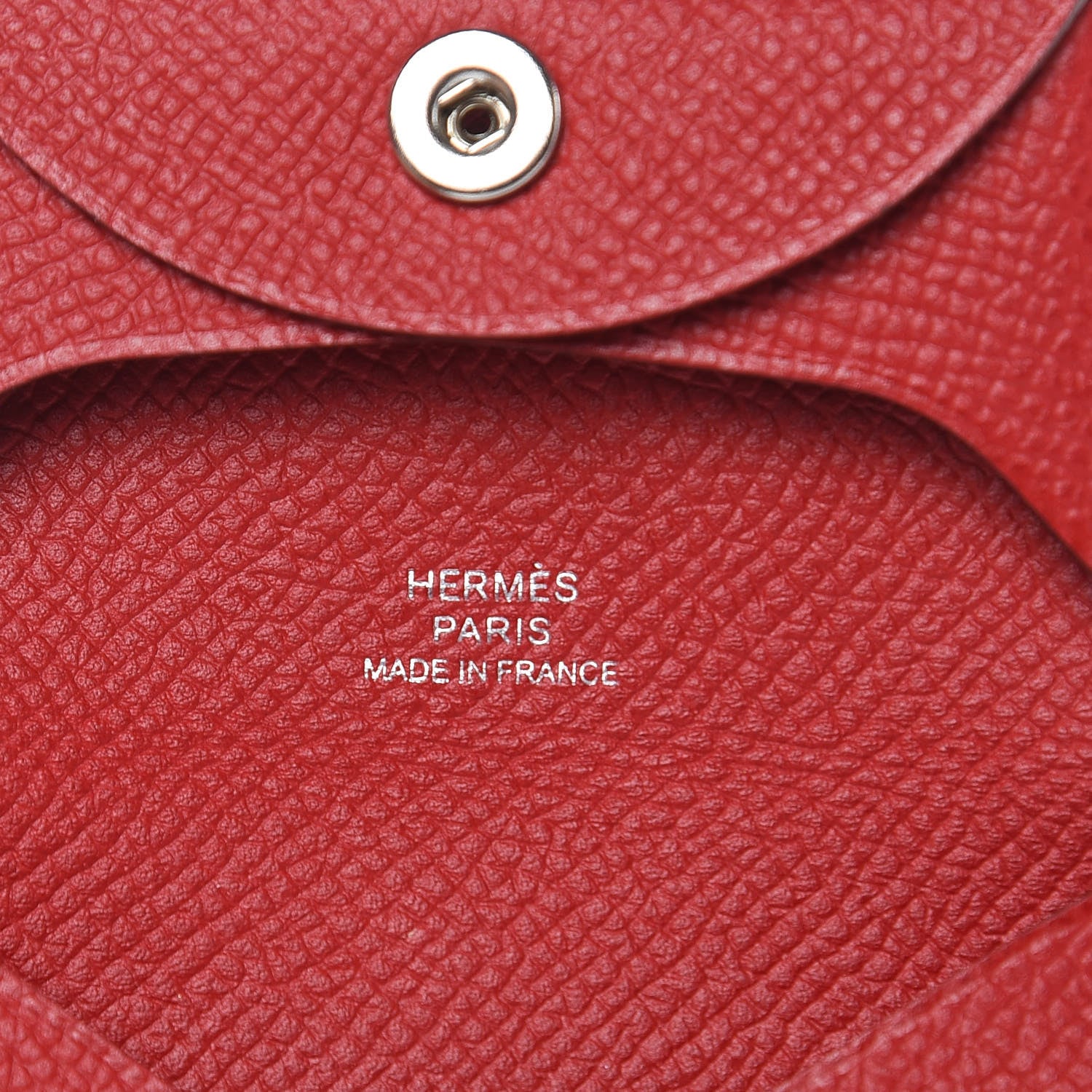 Hermes Epsom Bastia Coin Purse Rouge Casaque 6 of 7