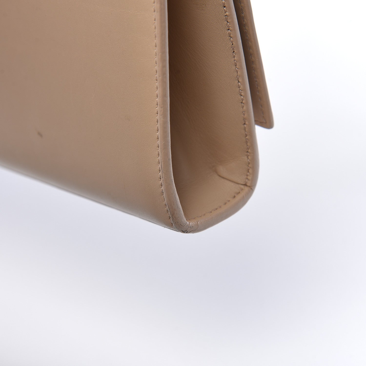 Saint Laurent Smooth Calfskin Cassandre Clutch Nude Powder 16 of 17