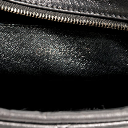Chanel Metallic Aged Calfskin Quilted Large Reissue Camera Case Silver 5 of 7