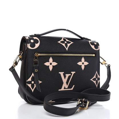 Louis Vuitton Empreinte Monogram Giant Pochette Metis Black Beige 3 of 11