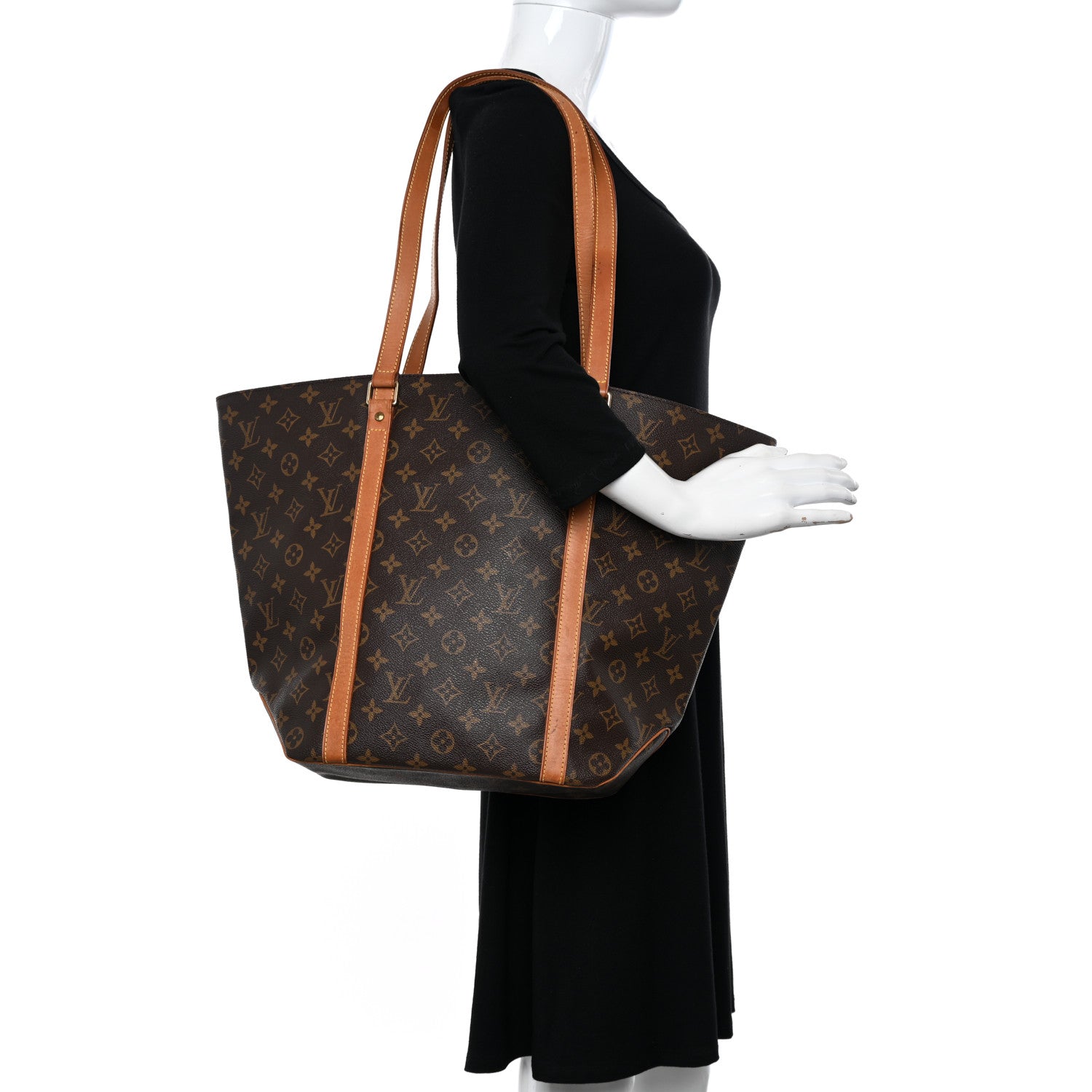 Louis Vuitton LOUIS VUITTON Monogram Sac Shopping Tote 2 of 12