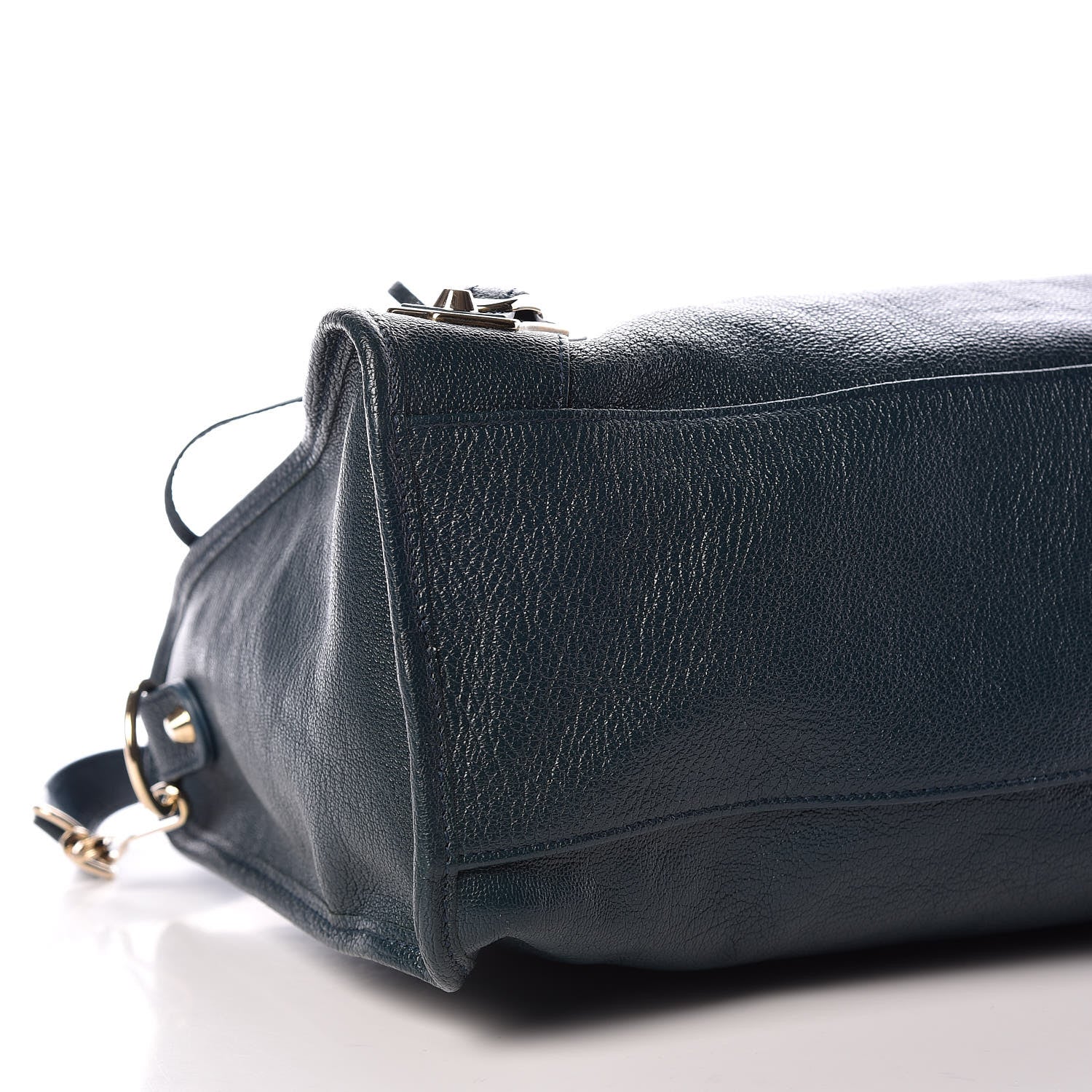 Balenciaga Chevre Gold Metallic Edge Hardware City Bleu Paon 5 of 9