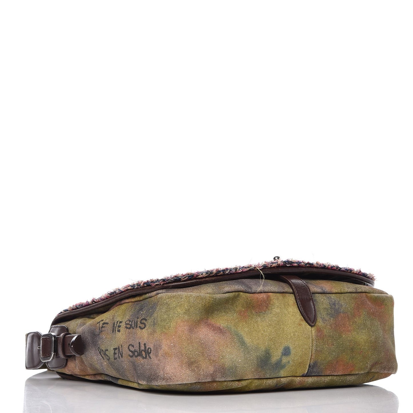 Washed Toile Graffiti On The Pavements Messenger Khaki Multicolor
