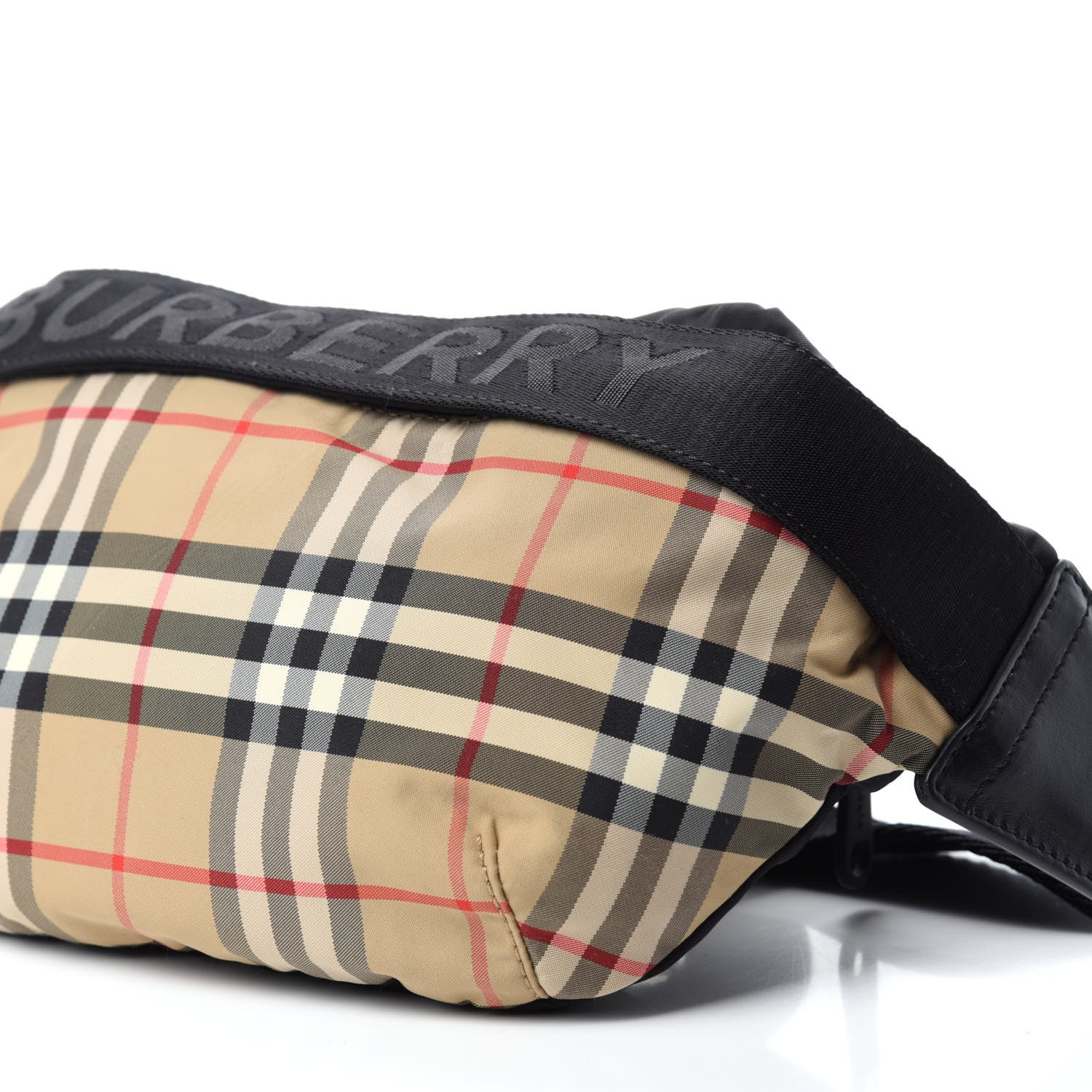 Burberry Nylon Vintage Check Sonny Bum Bag Archive Beige Black 7 of 9
