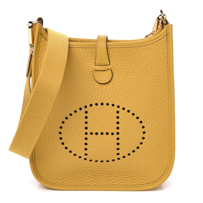 Hermes Taurillon Clemence Evelyne TPM Jaune Ambre 1 of 11