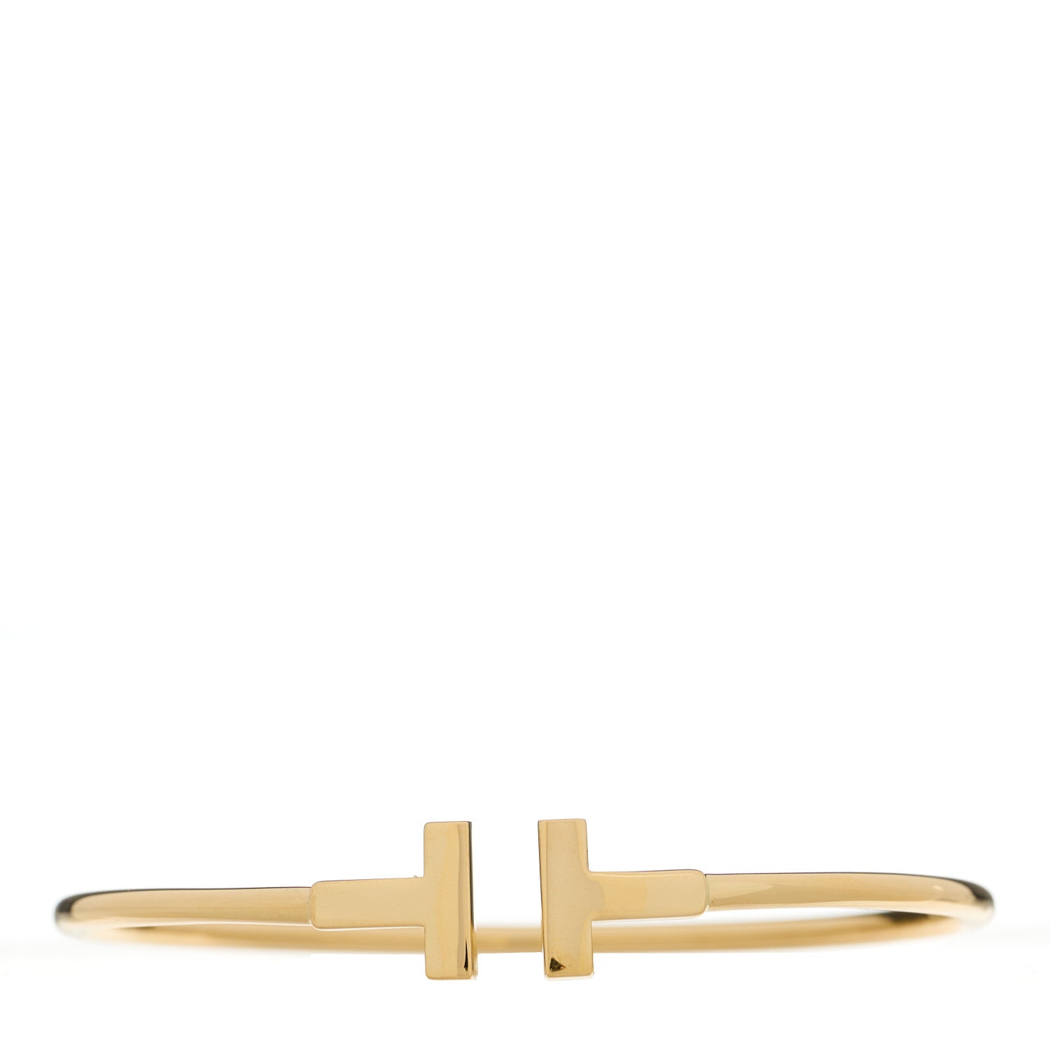 Tiffany 18K Yellow Gold T Wire Bracelet 1 of 3